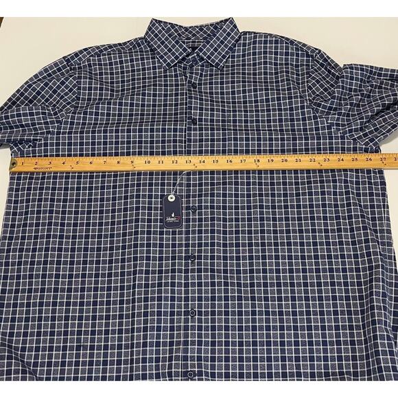 Johnnie O Mitchell Button Down Checkered Shirt Size XX Large New - Picture 5 of 16